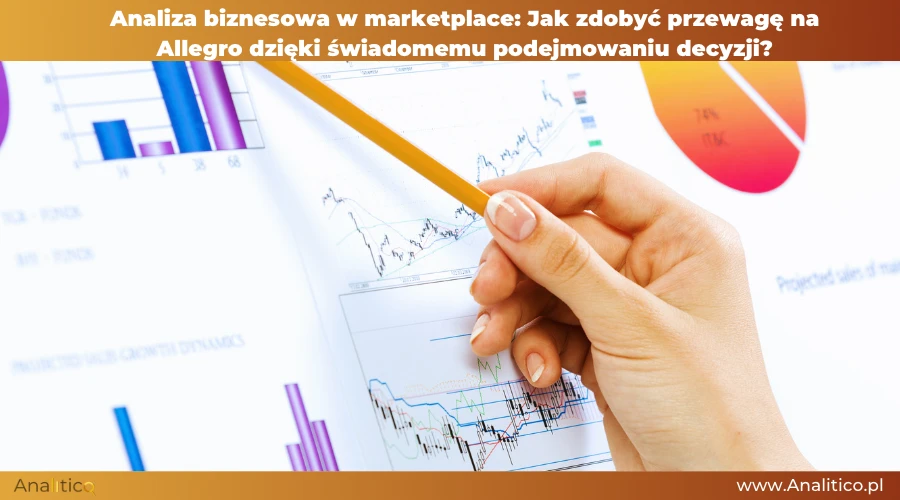 Diagram pokazujący wzrost sprzedaży dzięki analizie biznesowej na Allegro.
